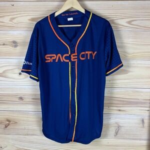 Houston Astros Baseball Jersey Mens XL Navy Space City Kyle Tucker 30 Sportswear